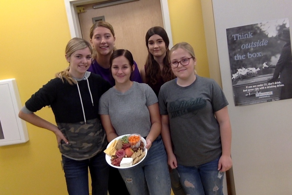 Group 2: finished charcuterie board.