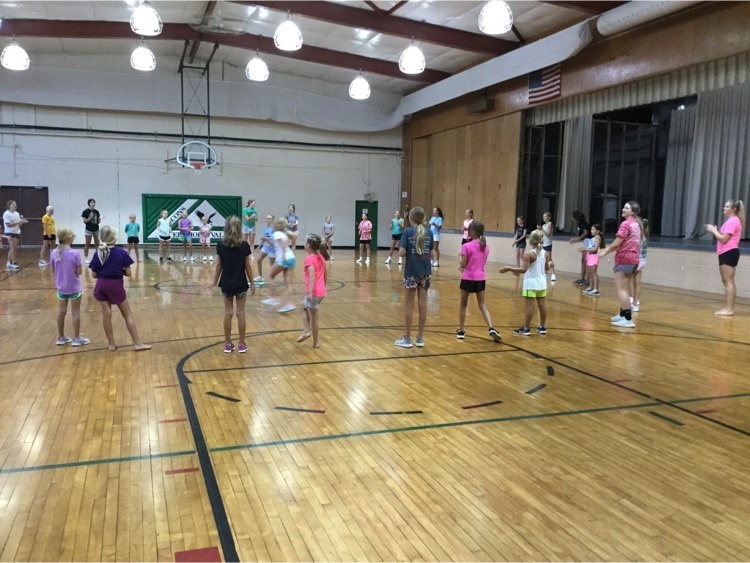 Playing a dance camp game